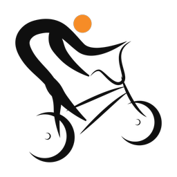 Bmx 2 colored clipart, Motion style