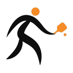 Pickleball 2 colored clipart, Motion style