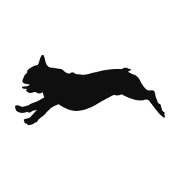 French bulldog silhouette, Classic style