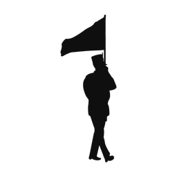 Color guard silhouette, Classic style