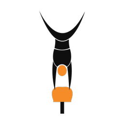 Pommel horse 2 colored clipart, Motion style