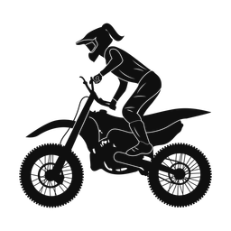 Motocross silhouette, Promax style