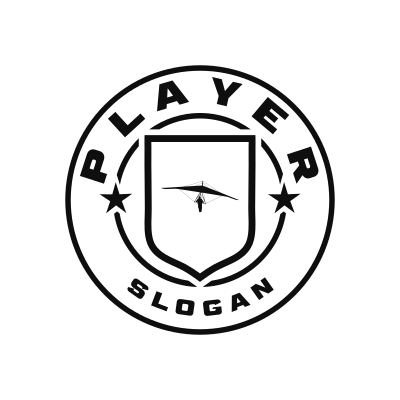Hang Gliding Classic Name Logo – Design 7