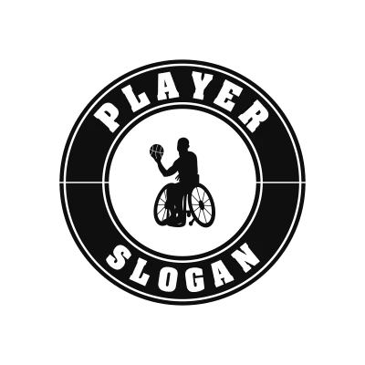 Wheelchair Basketball Classic Name Logo – Design 3