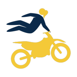 Motocross 2 colored clipart, Strike style