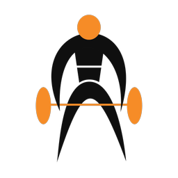 Powerlifting 2 colored clipart, Motion style