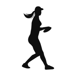 Disc golf silhouette, Classic style