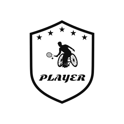 Wheelchair Tennis Classic Name Logo – Design 5