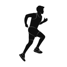 Running silhouette, Promax style