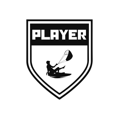 Kitesurfing Classic Name Logo – Design 2
