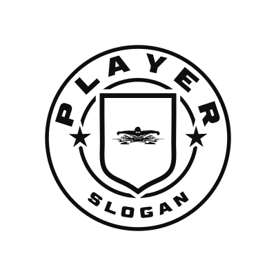 Swimming Classic Name Logo – Design 7