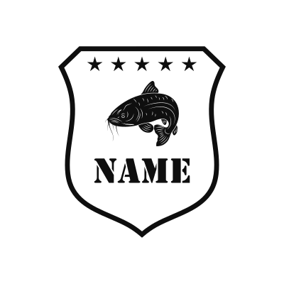 Cat Fish Classic Name Logo – Design 13