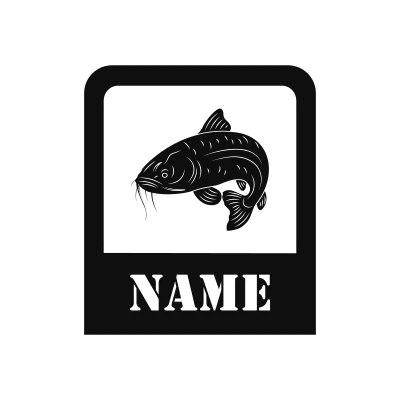 Cat Fish Classic Name Logo – Design 8