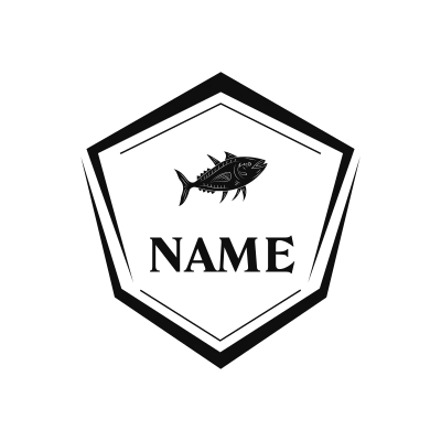 Bluefin Tuna Classic Name Logo – Design 11