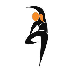Yoga 2 colored clipart, Motion style