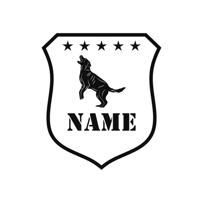 Labrador Retriever Classic Name Logo – Design 13