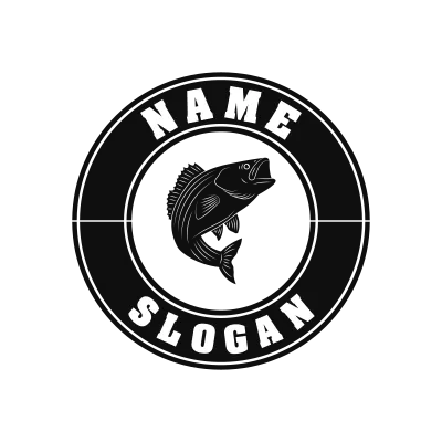 Striped Bass Classic Name Logo – Design 10