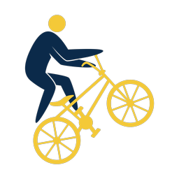 Bmx 2 colored clipart, Strike style