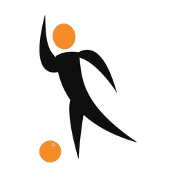 Bowling 2 colored clipart, Motion style