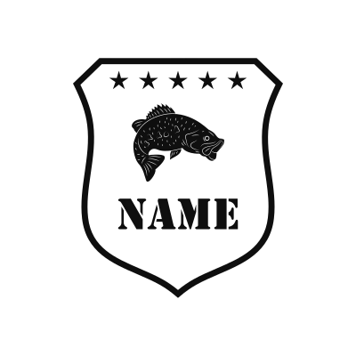 Largemouth Bass Classic Name Logo – Design 13