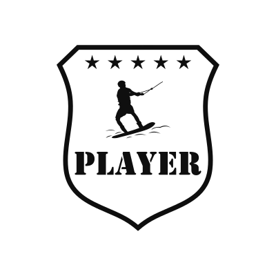Water Skiing Classic Name Logo – Design 6