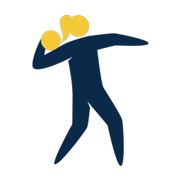 Shot put 2 colored clipart, Strike style