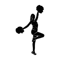 Cheerleading silhouette, Promax style