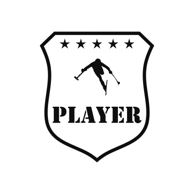 Para Downhill Skiing Classic Name Logo – Design 6