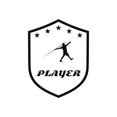 Javelin Throw Classic Name Logo – Design 5