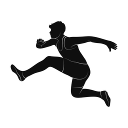 Hurdle silhouette, Promax style