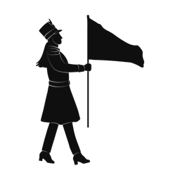 Color guard silhouette, Promax style
