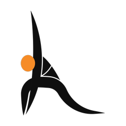 Yoga 2 colored clipart, Motion style
