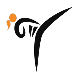 Karate 2 colored clipart, Motion style