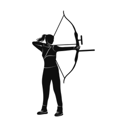Archery silhouette, Promax style