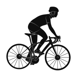 Cycling silhouette, Promax style