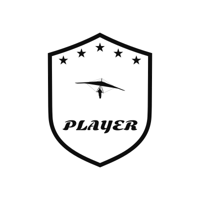 Hang Gliding Classic Name Logo – Design 5