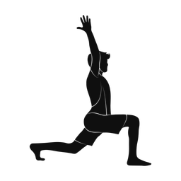 Yoga silhouette, Promax style