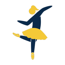 Ballet 2 colored clipart, Strike style