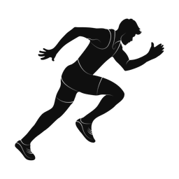 Running silhouette, Promax style