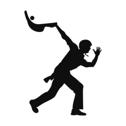 Jai alai silhouette, Classic style
