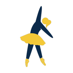 Ballet 2 colored clipart, Strike style