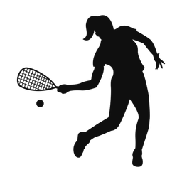 Racquetball silhouette, Classic style