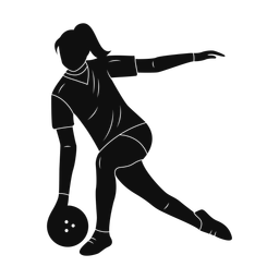 Bowling silhouette, Promax style