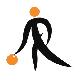 Bowling 2 colored clipart, Motion style