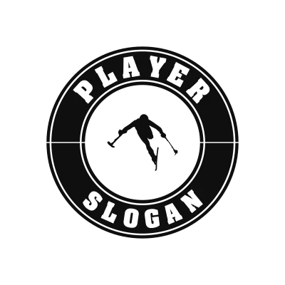 Para Downhill Skiing Classic Name Logo – Design 3