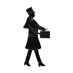 Side drummer silhouette, Promax style