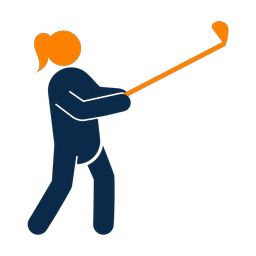 Golf 2 colored clipart, Round style