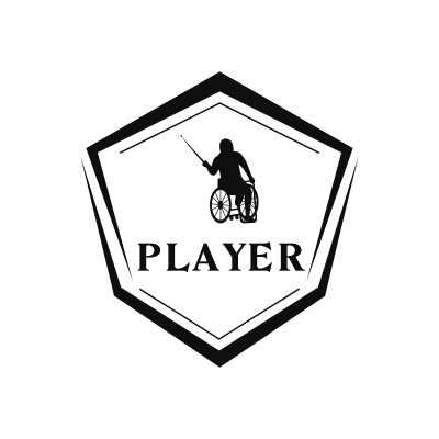 Wheelchair Fencing Classic Name Logo – Design 4