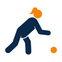 Bocce 2 colored clipart, Round style