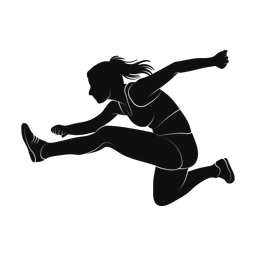 Hurdle silhouette, Promax style